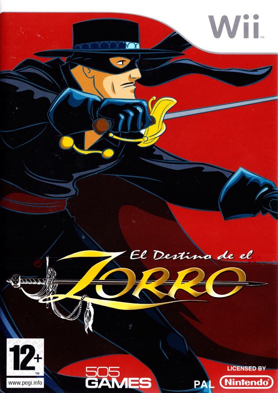 The Destiny of Zorro box art for Wii